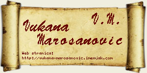 Vukana Marošanović vizit kartica